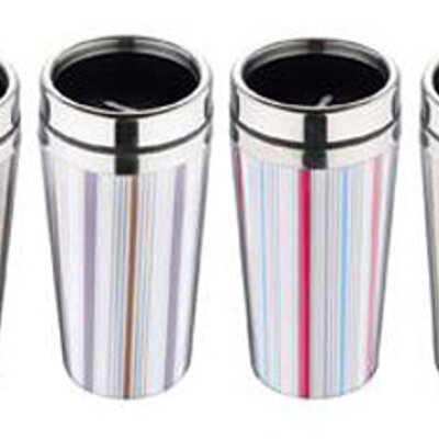 Bergner Termos čaša Stripes - model 5 0.4l Renberg RB-3013-5