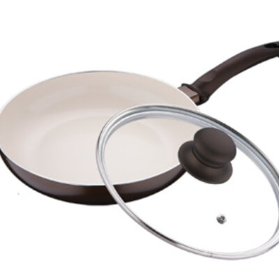 Bergner Keramički tiganj sa poklopcem 24cm Bellini brown BG-6990