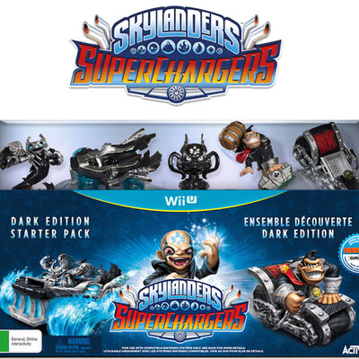 Skylanders SuperChargers Wii U Dark Edition Starter Pack 87568EG