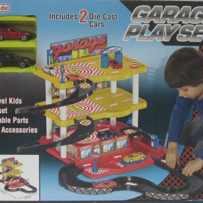 Garaža sa dva metalna autća Dede Toys 030686