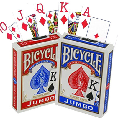 Bicycle Rider Back Jumbo Špil karata za igranje 0389