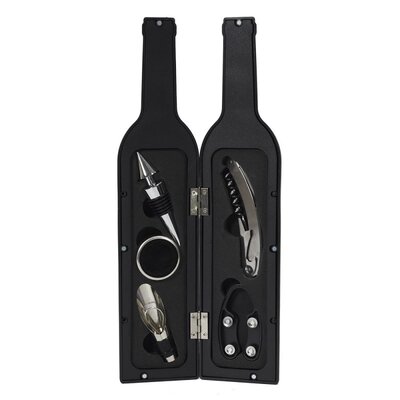 Set alata za otvaranje vina u poklon flaši 5 delova