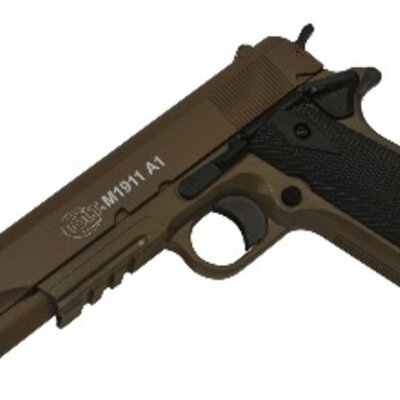 Airsoft replika pištolja Colt 180126 1911 Dark Earth Metal Slide 3600