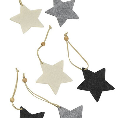 Ukrasi za novogodišnju jelku 6kom Zvezde 5681200