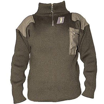 Zimski džemper Military zeleni Veličina S