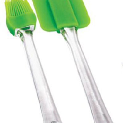 Bergner Silikonska spatula i četkica Renberg green RB-3653-GR