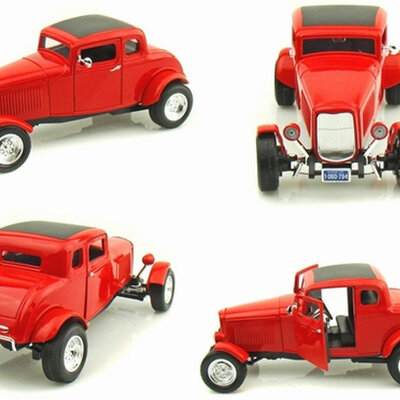 Autić 1:18 MotorMax 1932 Ford Five Window Coupe 225459-2