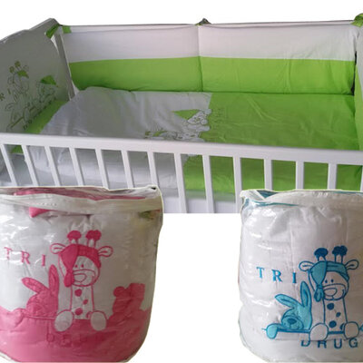 Dečija posteljina za krevetac sa ogradicom Tufi