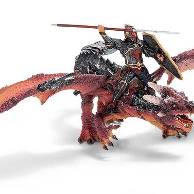Schleich Eldrador - Zmajev vitez Portok na zmaju 70100