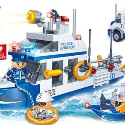 BanBao kocke Policijski patrolni brod 8342