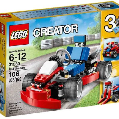 LEGO® Creator kocke 3u1 Crveni go-kart auto LE31030