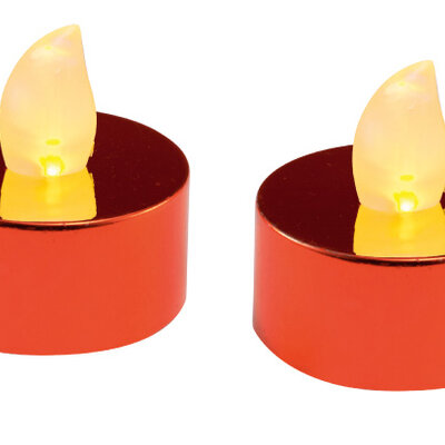 Ukrasne LED sveće 10 komada CD2/RED