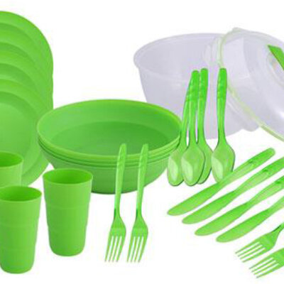 Bergner Višekratni piknik set posuđa 26 delova Renberg RB-4400