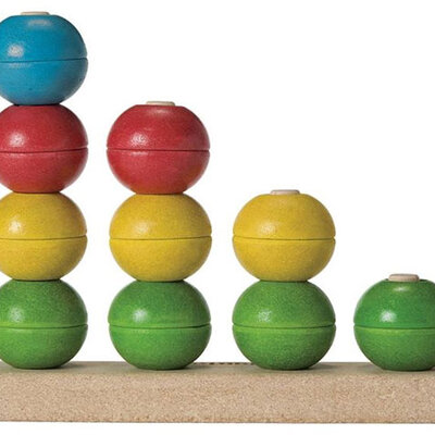 Plan Toys Drvena didaktička igračka sortiranje i brojanje 5614