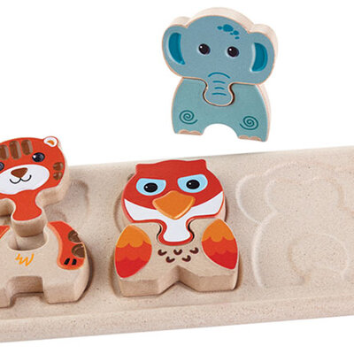 Plan Toys Drvena slagalica sa životinjama 5611