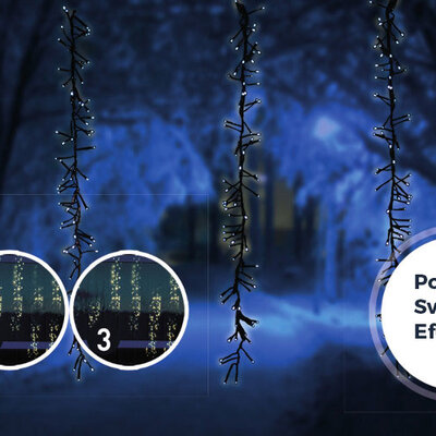 Novogodišnje Lampice LED Zavesa Za Spoljnu i Unutrašnju Upotrebu Meteor