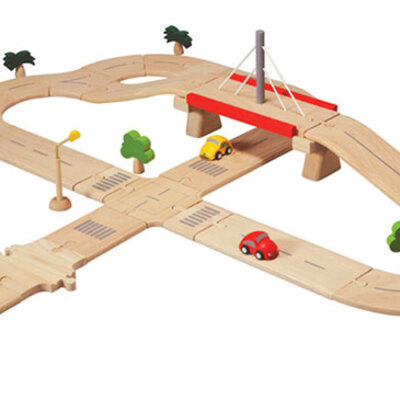 Plan Toys drvena saobraćajna mreža 6078