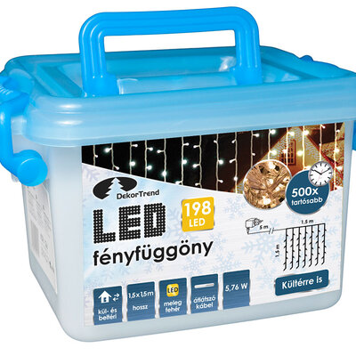 Novogodišnje Lampice LED Zavesa Spoljna i unutrašnja upotreba 1.5 x 1.5 m KDL 142