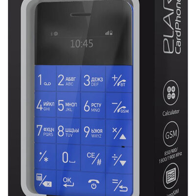 Elari CardPhone Mobilni telefon veličine kreditne kartice plavi ELCPBLU