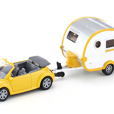 Siku Automobil VW Buba sa kamp prikolicom 1629
