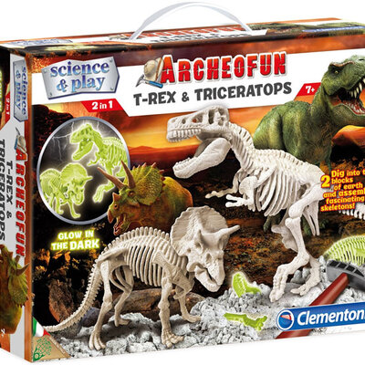 Clementoni skeleti dinosaurusa T-Rex i Triceratops 