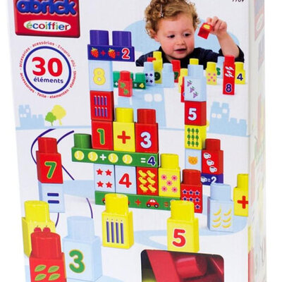 Ecoiffier Abrick Kocke sa brojevima u kutiji 30 komada SM007709