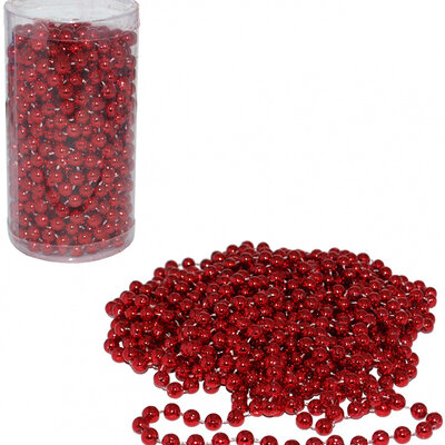 Perlice Za Ukrašavanje Jelke Lančić Crveni 10 m