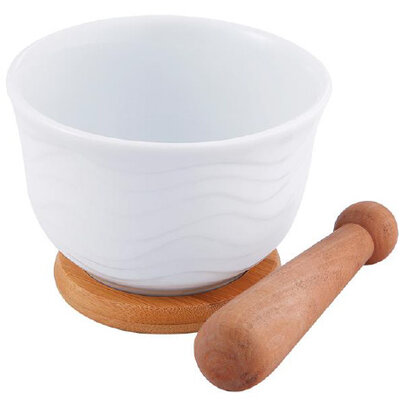 Bergner Avan od porcelana i bambusa 14cm Renberg RB-10105