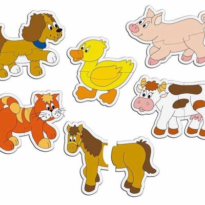 WoodyLand Bebi puzzle u kutiji - Životinje 93103