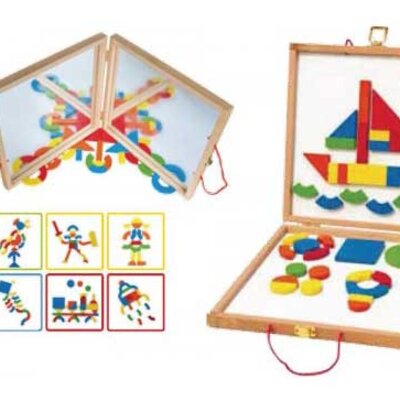 WoodyLand - Magnetne puzzle sa oblicima 91123