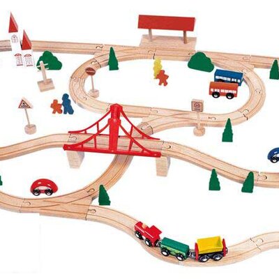 WoodyLand - Drvena železnica 90 delova 90815