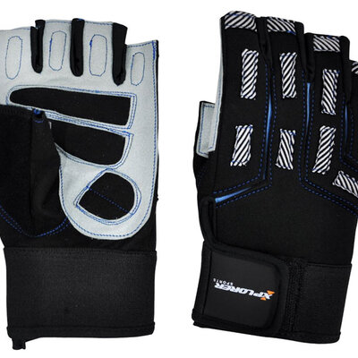 Fitnes rukavice Xplorer sivo-plave XL 06643