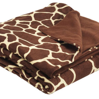Ćebe 130x180cm žirafa braon