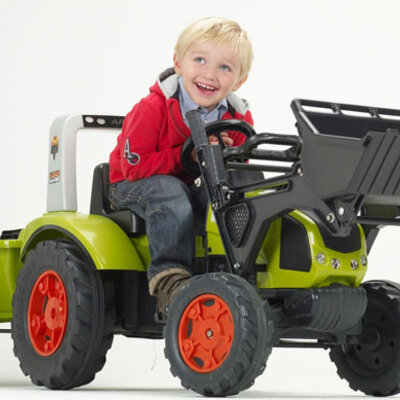 Falk Toys Dečji traktor na pedale sa prikolicom i utovarivačem 1040M