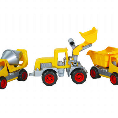 Kamion set 3 u 1 Mešalica, Kiper i Bager MGS 0801