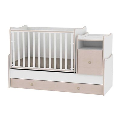 Lorelli Drveni krevetac za bebu Trend Plus White Oak