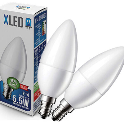 Led Sijalica XLED E14 5.5W Toplo bela 470Lm 21182 2kom.