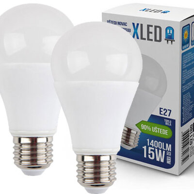 LED Sijalica XLED E27 15W Toplo bela 1400Lm 21177 2kom.