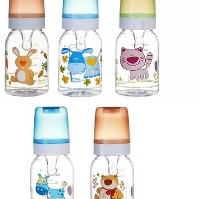 Canpol Babies Flašica sa cuclom 120 ml Vesele životinje 11/851