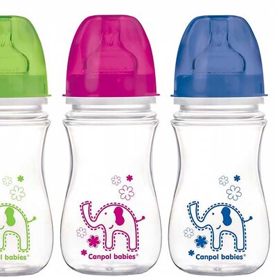 Canpol Babies Antikolik flašica za bebe 240ml Easy Start Colorful Animals 35/206