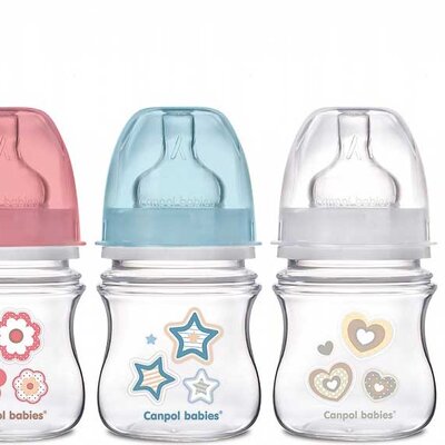 Canpol Flašica Easy Start Anti-colic 120ml roze/bela/plava 35/216