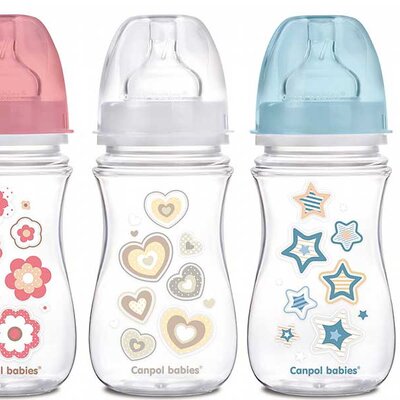 Canpol Flašica Easy Start Anti-colic 240ml roze/bela/plava 35/217