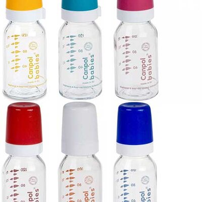 Canpol Klasična staklena bebi flašica 120 ml 42/102