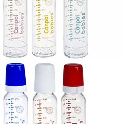 Canpol Klasična staklena bebi flašica 240 ml 42/101