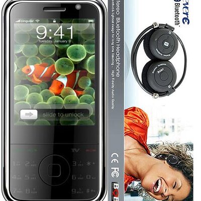 Mobilni telefon DualSIM Anycool i929 + Evere BT stereo slušalice