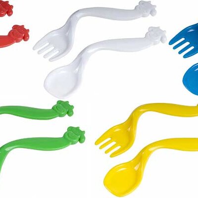 Canpol Babies Kašika i viljuška za bebe Kravica 2/105