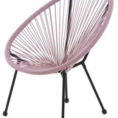 Lounge stolica Winty ružičasta