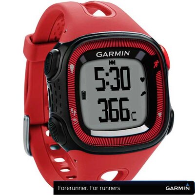 Garmin pametni GPS sat Forerunner 15 Red/Black Large 010-01241-11