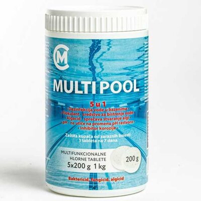 Hlorne tablete za dezinfekciju vode u bazenu Multi-Pool 1kg