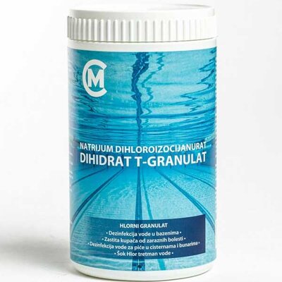Sredstvo za dezinfekciju vode u bazenima Šok Hlor Tretman T-granulat 1kg